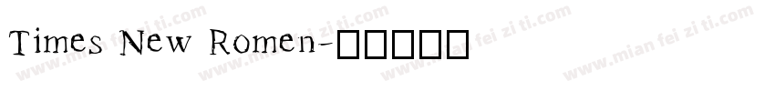 Times New Romen字体转换